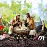 Maxbell Jesus Birth Yard Signs Decor Garden Yard Stake for Yard Landscape Lawn Decoration