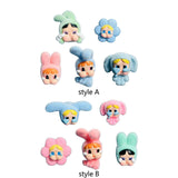 Maxbell 5Pcs Cute Mini Doll Figures Unique Gift Ornament for Girls Boys Adults Women Style A