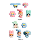 Maxbell 5Pcs Cute Mini Doll Figures Unique Gift Ornament for Girls Boys Adults Women Style A