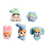 Maxbell 5Pcs Cute Mini Doll Figures Unique Gift Ornament for Girls Boys Adults Women Style A
