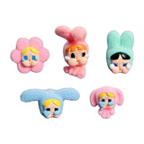 Maxbell 5Pcs Cute Mini Doll Figures Unique Gift Ornament for Girls Boys Adults Women Style B