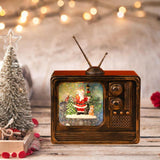 Maxbell Christmas Musical Box Retro Crafts Night Light for Gifts Bookshelf Christmas style B