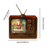 Maxbell Christmas Musical Box Retro Crafts Night Light for Gifts Bookshelf Christmas style B