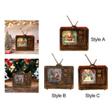 Maxbell Christmas Musical Box Retro Crafts Night Light for Gifts Bookshelf Christmas style B