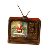 Maxbell Christmas Musical Box Retro Crafts Night Light for Gifts Bookshelf Christmas style B