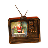 Maxbell Christmas Musical Box Retro Crafts Night Light for Gifts Bookshelf Christmas style B