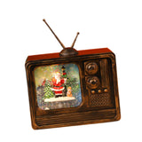 Maxbell Christmas Musical Box Retro Crafts Night Light for Gifts Bookshelf Christmas style B