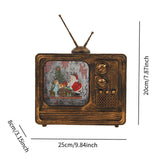 Maxbell Christmas Musical Box Retro Crafts Night Light for Gifts Bookshelf Christmas style  C