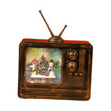 Maxbell LED Christmas TV Music Box Christmas Decoration for Birthday Gifts Bookshelf