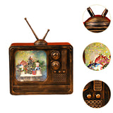 Maxbell LED Christmas TV Music Box Christmas Decoration for Birthday Gifts Bookshelf
