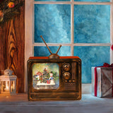 Maxbell LED Christmas TV Music Box Christmas Decoration for Birthday Gifts Bookshelf