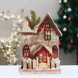 Maxbell Small Christmas Decor Village House Christmas Decorations Accessory for Desk Table Style A