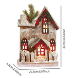 Maxbell Small Christmas Decor Village House Christmas Decorations Accessory for Desk Table Style A