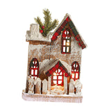 Maxbell Small Christmas Decor Village House Christmas Decorations Accessory for Desk Table Style A