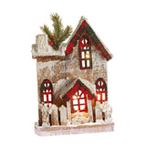 Maxbell Small Christmas Decor Village House Christmas Decorations Accessory for Desk Table Style A