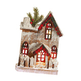 Maxbell Small Christmas Decor Village House Christmas Decorations Accessory for Desk Table Style A