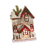 Maxbell Small Christmas Decor Village House Christmas Decorations Accessory for Desk Table Style A