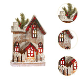 Maxbell Small Christmas Decor Village House Christmas Decorations Accessory for Desk Table Style A