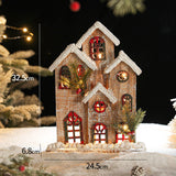 Maxbell Small Christmas Decor Village House Christmas Decorations Accessory for Desk Table Style B