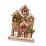 Maxbell Small Christmas Decor Village House Christmas Decorations Accessory for Desk Table Style B