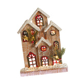 Maxbell Small Christmas Decor Village House Christmas Decorations Accessory for Desk Table Style B