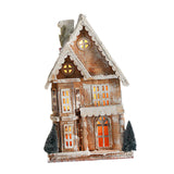 Maxbell Small Christmas Decor Village House Christmas Decorations Accessory for Desk Table Style C