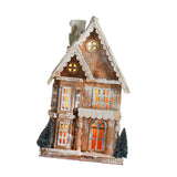 Maxbell Small Christmas Decor Village House Christmas Decorations Accessory for Desk Table Style C