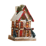 Maxbell Small Christmas Decor Village House Christmas Decorations Accessory for Desk Table Style D