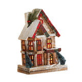 Maxbell Small Christmas Decor Village House Christmas Decorations Accessory for Desk Table Style D