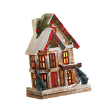 Maxbell Small Christmas Decor Village House Christmas Decorations Accessory for Desk Table Style D