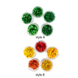 Maxbell 5 Pieces Simulation Leaves for Game Terrain Train Models Microlandscapes Style A