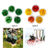 Maxbell 5 Pieces Simulation Leaves for Game Terrain Train Models Microlandscapes Style A