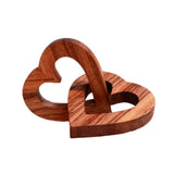 Maxbell Wooden Heart Pendant Modern Romantic Ornament for Gift Living Room