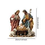 Maxbell Christmas Nativity Scene Figurine Jesus Collectible Figurine for Gift Office