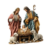 Maxbell Christmas Nativity Scene Figurine Jesus Collectible Figurine for Gift Office