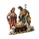Maxbell Christmas Nativity Scene Figurine Jesus Collectible Figurine for Gift Office