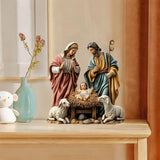 Maxbell Christmas Nativity Scene Figurine Jesus Collectible Figurine for Gift Office