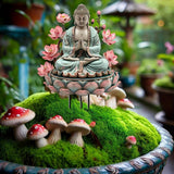 Maxbell Garden Buddha Yard Sign Bohemian Landscape Ornament for Pathway Walkway Yard