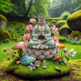 Maxbell Garden Buddha Yard Sign Bohemian Landscape Ornament for Pathway Walkway Yard