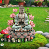 Maxbell Garden Buddha Yard Sign Bohemian Landscape Ornament for Pathway Walkway Yard