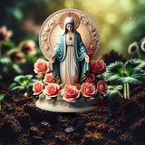 Maxbell Blessed Mary Statue Stakes Landscape Xmas Decor for Farmhouse Backyard Patio