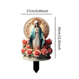 Maxbell Blessed Mary Statue Stakes Landscape Xmas Decor for Farmhouse Backyard Patio