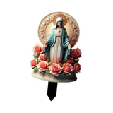 Maxbell Blessed Mary Statue Stakes Landscape Xmas Decor for Farmhouse Backyard Patio