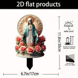 Maxbell Blessed Mary Statue Stakes Landscape Xmas Decor for Farmhouse Backyard Patio