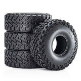 Maxbell 4 Pieces RC Tires Easy to Install Soft Climbing Car Tires for D261 D90 SCX10
