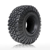 Maxbell 4 Pieces 1:10 RC Car Wheels and Tires Rubber Replace for SCX10 DIY Accessory