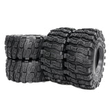 Maxbell 4Pcs 1/10 RC Wheels and Tires Easy to Install RC Tires for SCX10 RC Car