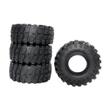 Maxbell 4Pcs 1/10 RC Wheels and Tires Easy to Install RC Tires for SCX10 RC Car