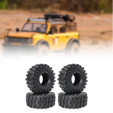 Maxbell 4Pcs 1/10 RC Wheels and Tires Easy to Install RC Tires for SCX10 RC Car