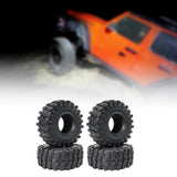 Maxbell 4Pcs 1/10 RC Wheels and Tires Easy to Install RC Tires for SCX10 RC Car